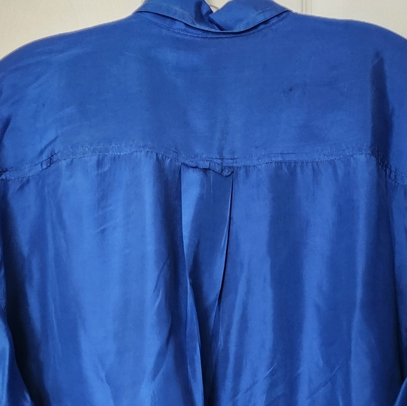Basix Vintage Men's Button-Down Silk Shirt M - Picture 5 of 6